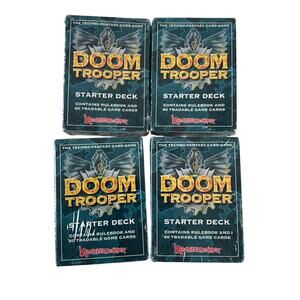 Heartbreaker Doom Trooper Starter Deck Card Deck Germany Teal Lot Of 4
